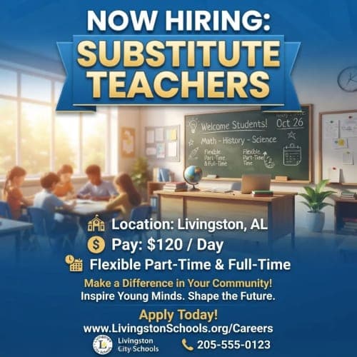 Substitute Teacher (State Dept of Education)